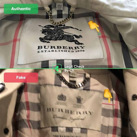 how to spot a fake burberry suit|identify burberry raincoat.